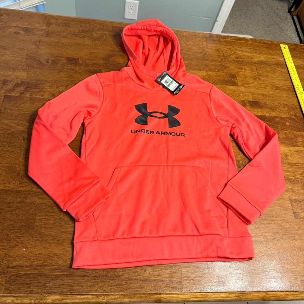 NWT Boys Under Armour Red Sweatshirt hoodie size youth large